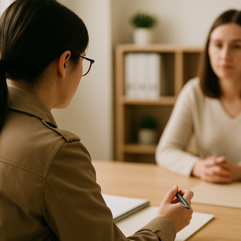 여탐정 흥신소 사무실에서 진행되는 실제 상담 분위기 이미지