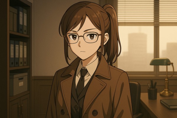 여탐정 흥신소 상담을 진행하는 탐정의 차분한 사무실 클로즈업 이미지